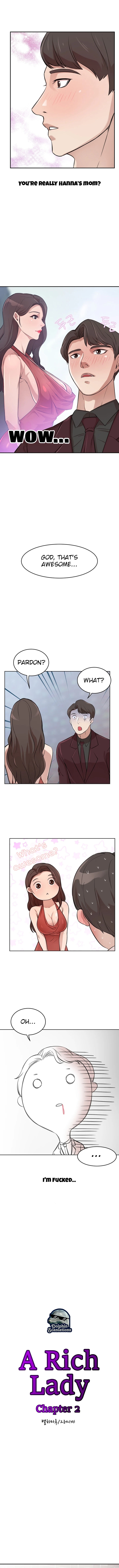 Panel Image 1 for chapter 2 of manhwa A Rich Lady on read.oppai.stream