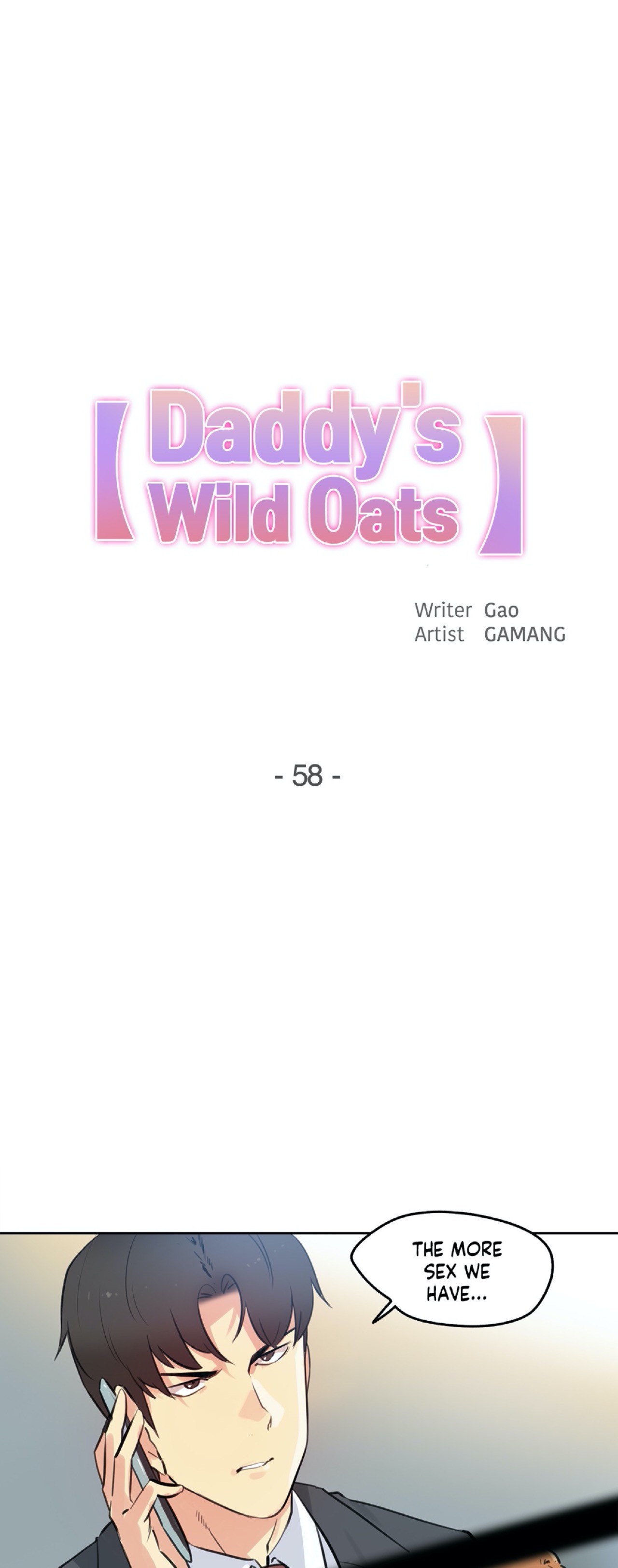 Panel Image 1 for chapter 58 of manhwa Daddy’s Wild Oats on read.oppai.stream