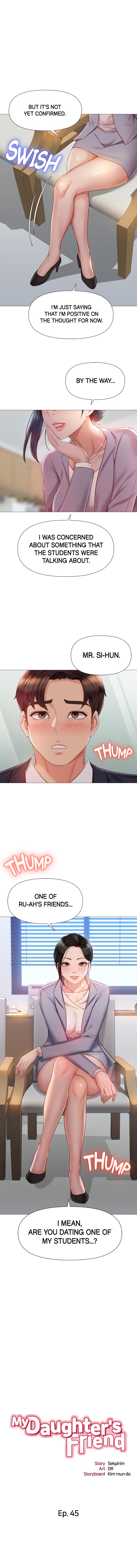 Panel Image 1 for chapter 45 of manhwa My Daughter’s Friend on read.oppai.stream