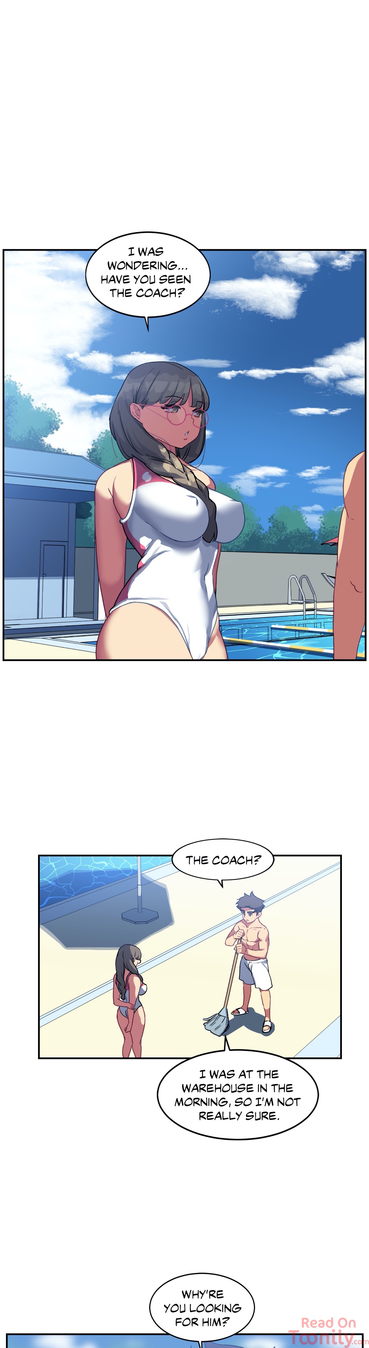 Panel Image 1 for chapter 12 of manhwa In At the Deep End on read.oppai.stream