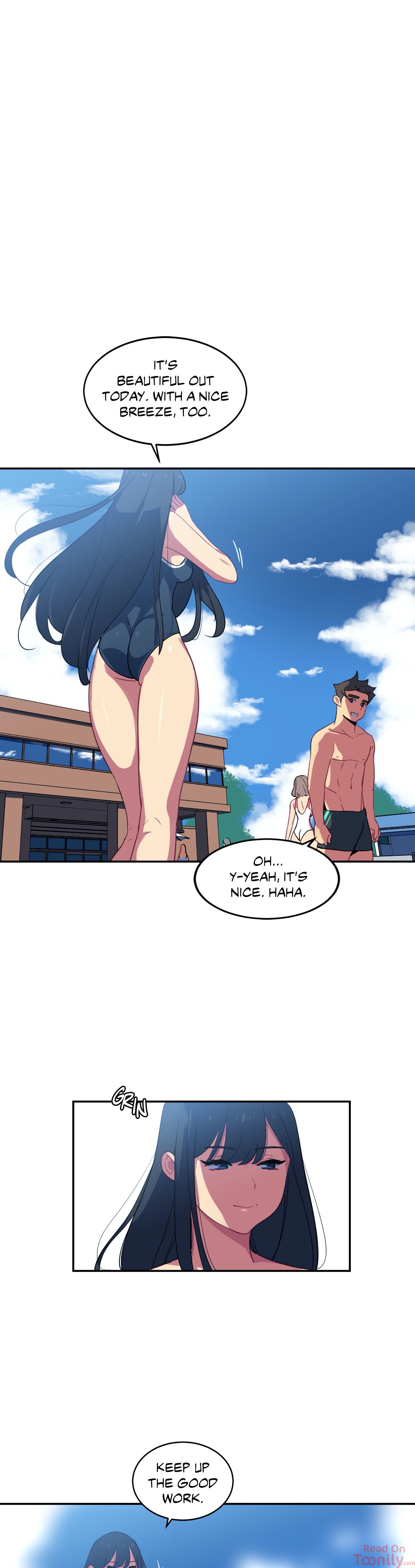 Panel Image 1 for chapter 18 of manhwa In At the Deep End on read.oppai.stream