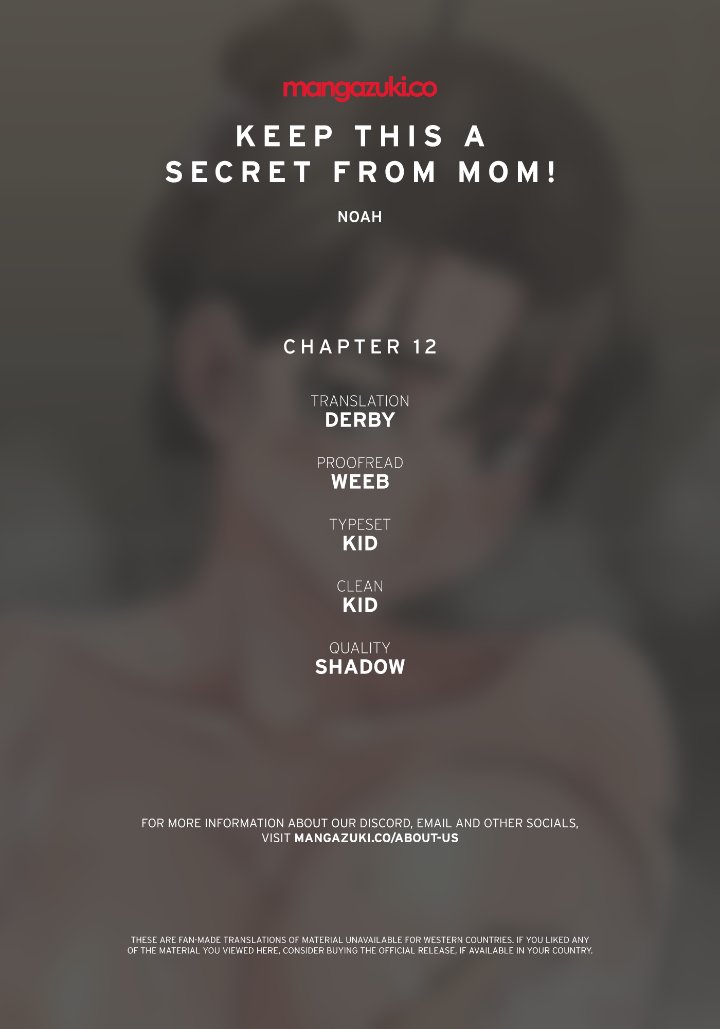 Panel Image 1 for chapter 12 of manhwa Keep It a Secret From Your Mother! on read.oppai.stream