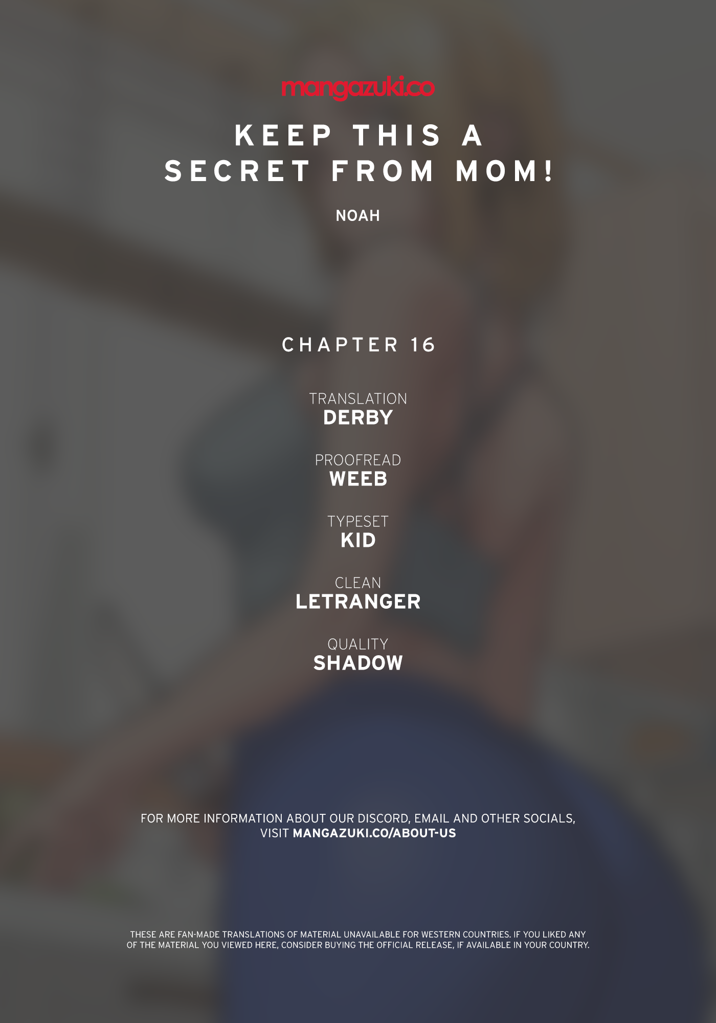 Panel Image 1 for chapter 16 of manhwa Keep It a Secret From Your Mother! on read.oppai.stream