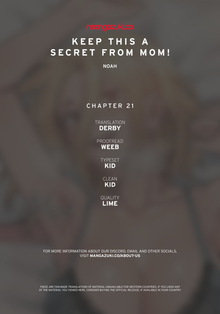 Panel Image 1 for chapter 21 of manhwa Keep It a Secret From Your Mother! on read.oppai.stream