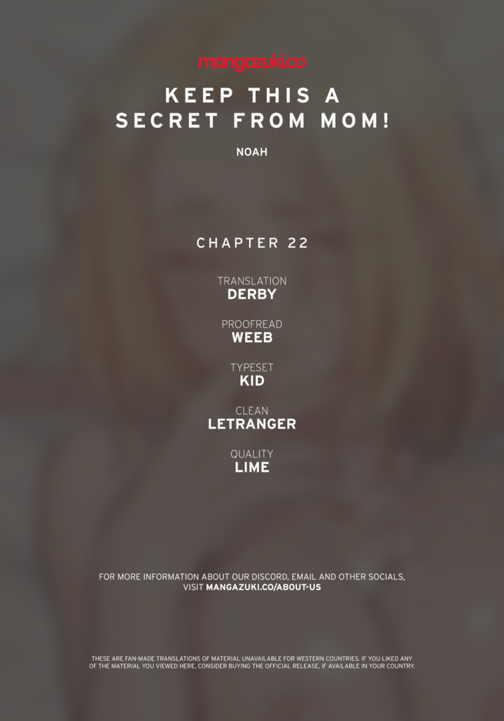 Panel Image 1 for chapter 22 of manhwa Keep It a Secret From Your Mother! on read.oppai.stream