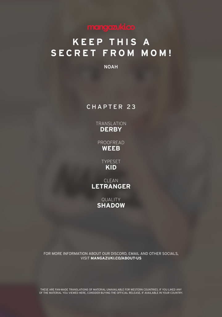 Panel Image 1 for chapter 23 of manhwa Keep It a Secret From Your Mother! on read.oppai.stream