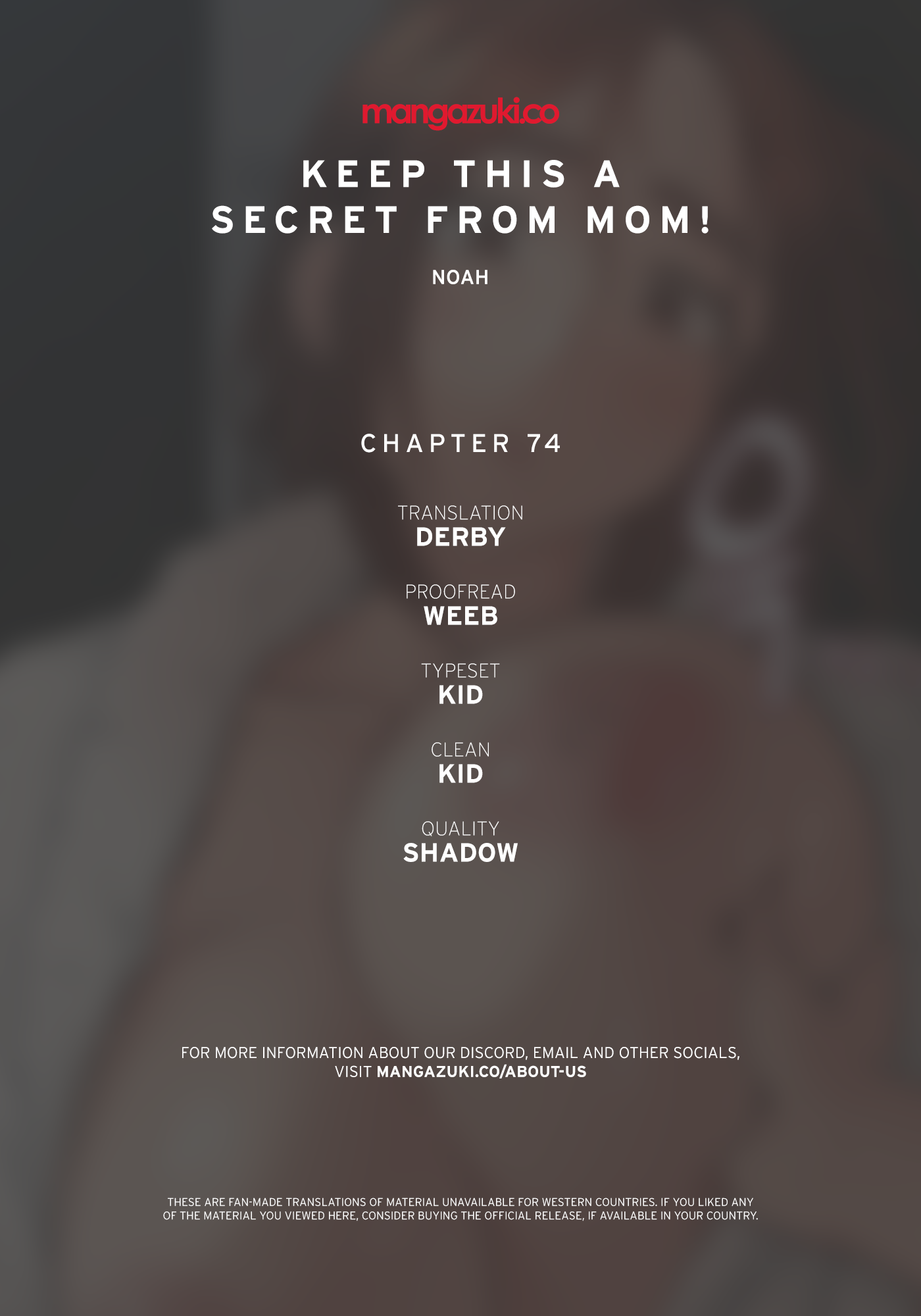 Panel Image 1 for chapter 74 of manhwa Keep It a Secret From Your Mother! on read.oppai.stream