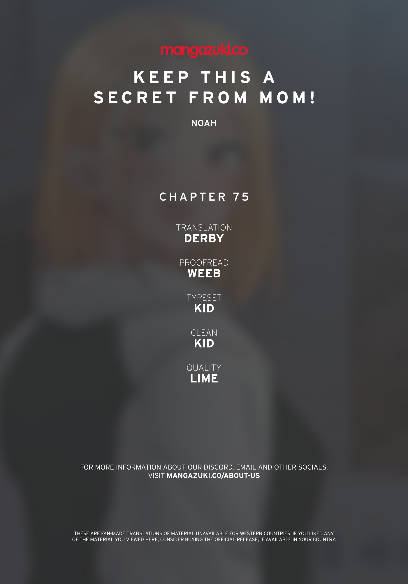 Panel Image 1 for chapter 75 of manhwa Keep It a Secret From Your Mother! on read.oppai.stream