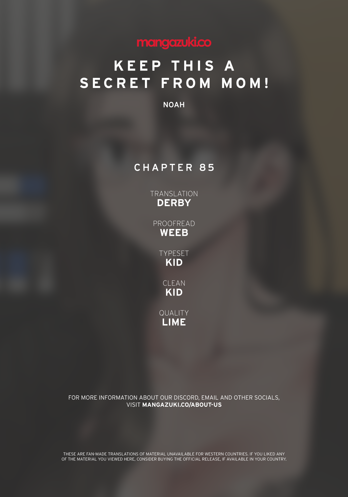 Panel Image 1 for chapter 85 of manhwa Keep It a Secret From Your Mother! on read.oppai.stream