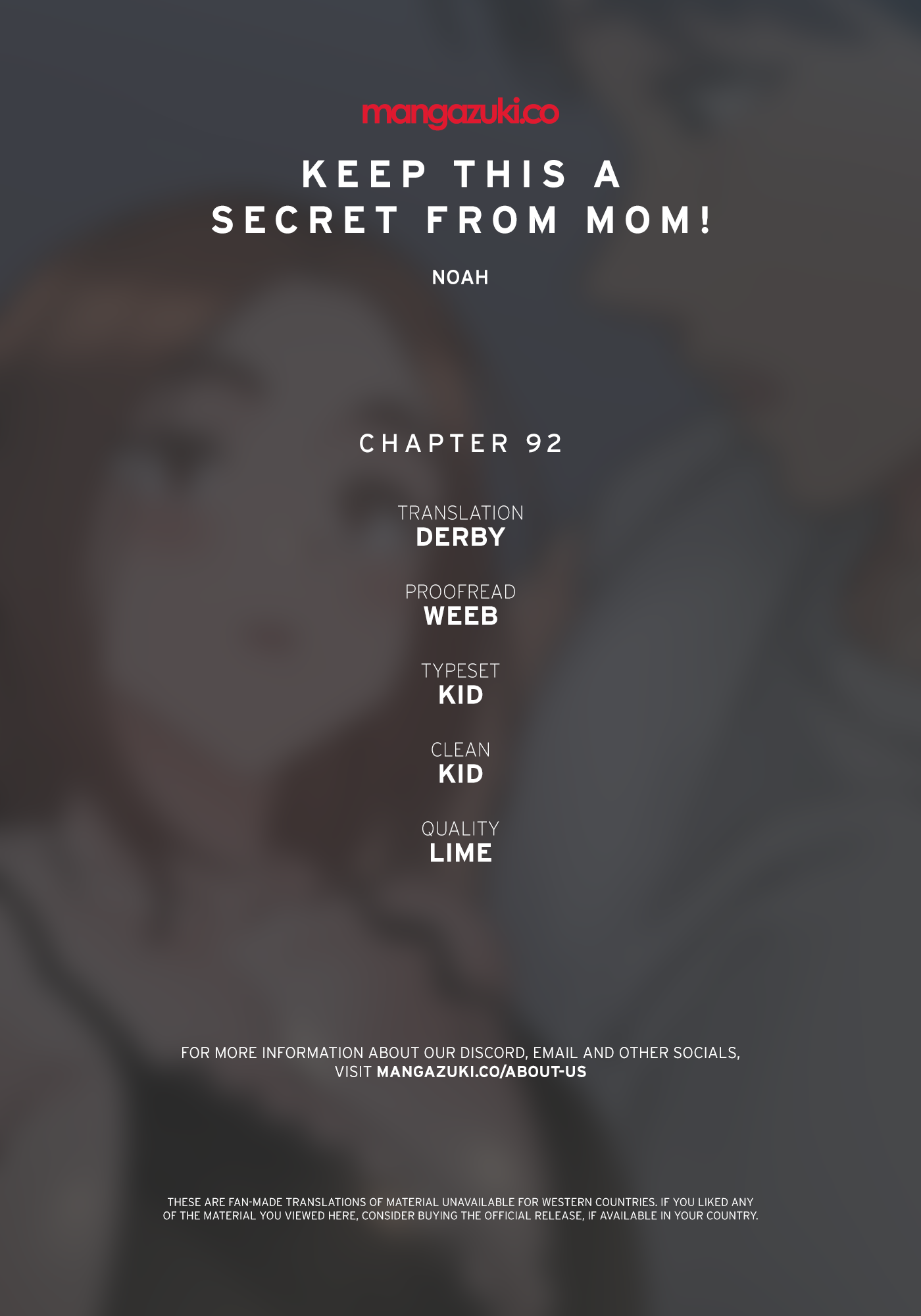 Panel Image 1 for chapter 92 of manhwa Keep It a Secret From Your Mother! on read.oppai.stream