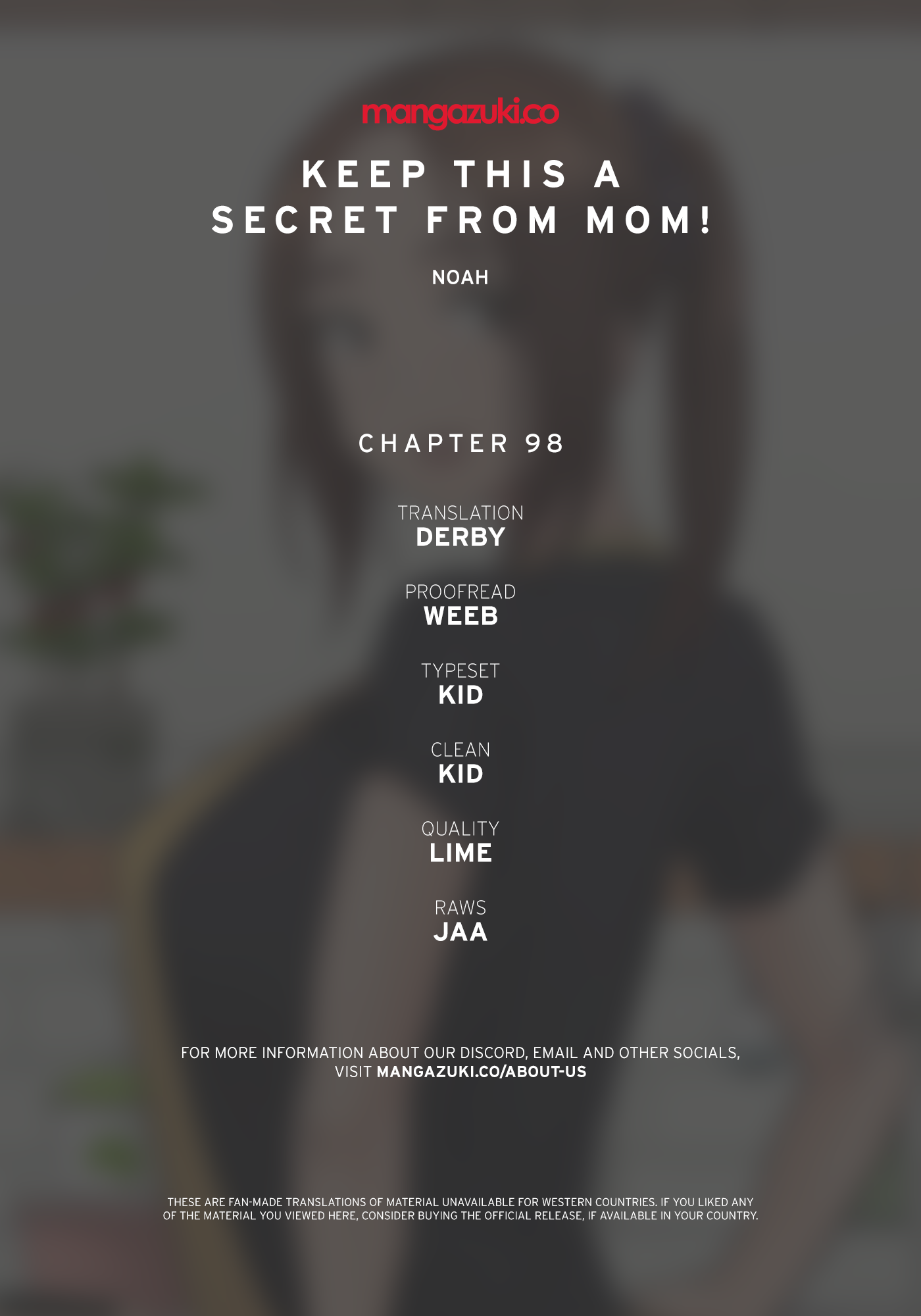 Panel Image 1 for chapter 98 of manhwa Keep It a Secret From Your Mother! on read.oppai.stream