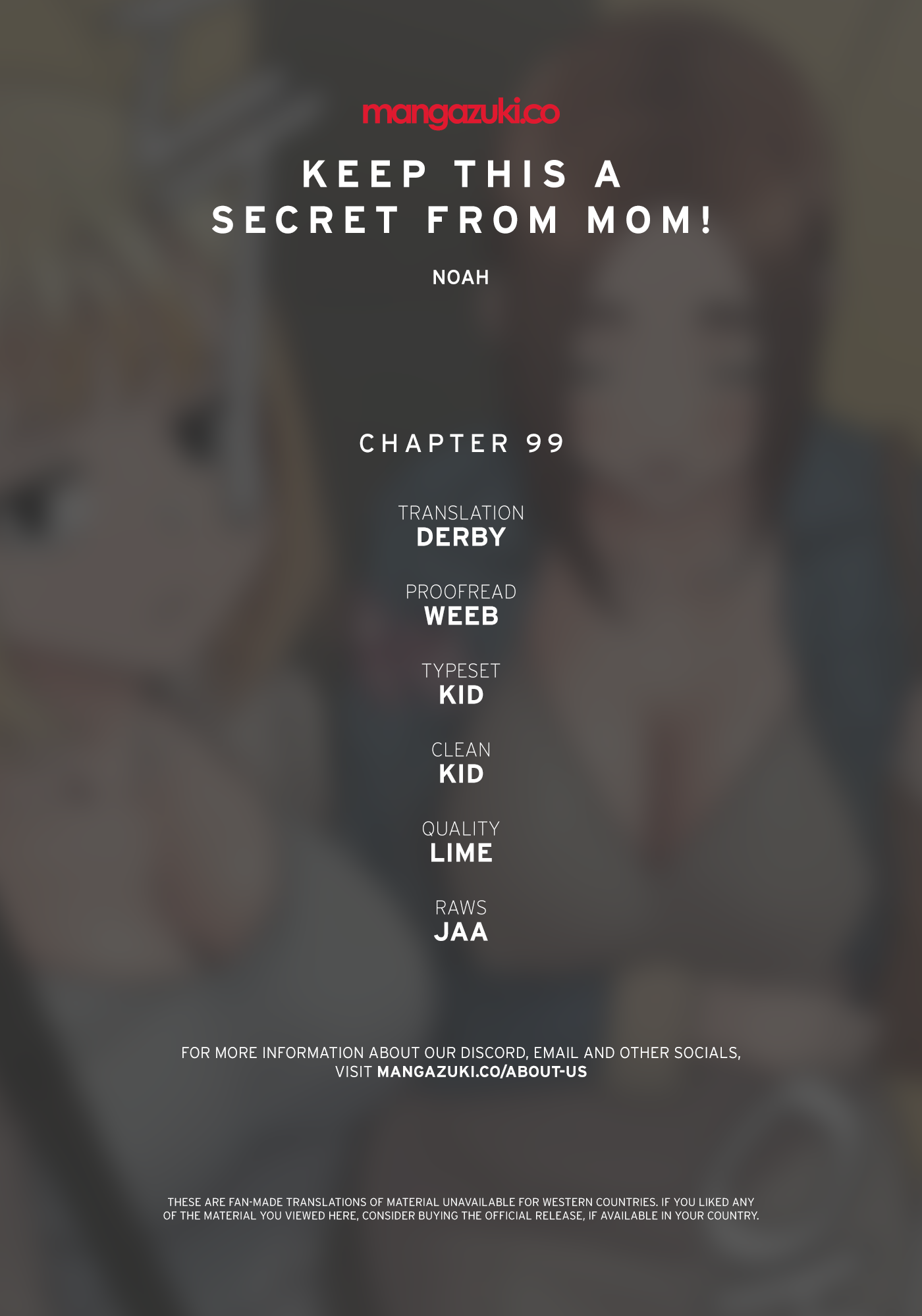 Panel Image 1 for chapter 99 of manhwa Keep It a Secret From Your Mother! on read.oppai.stream