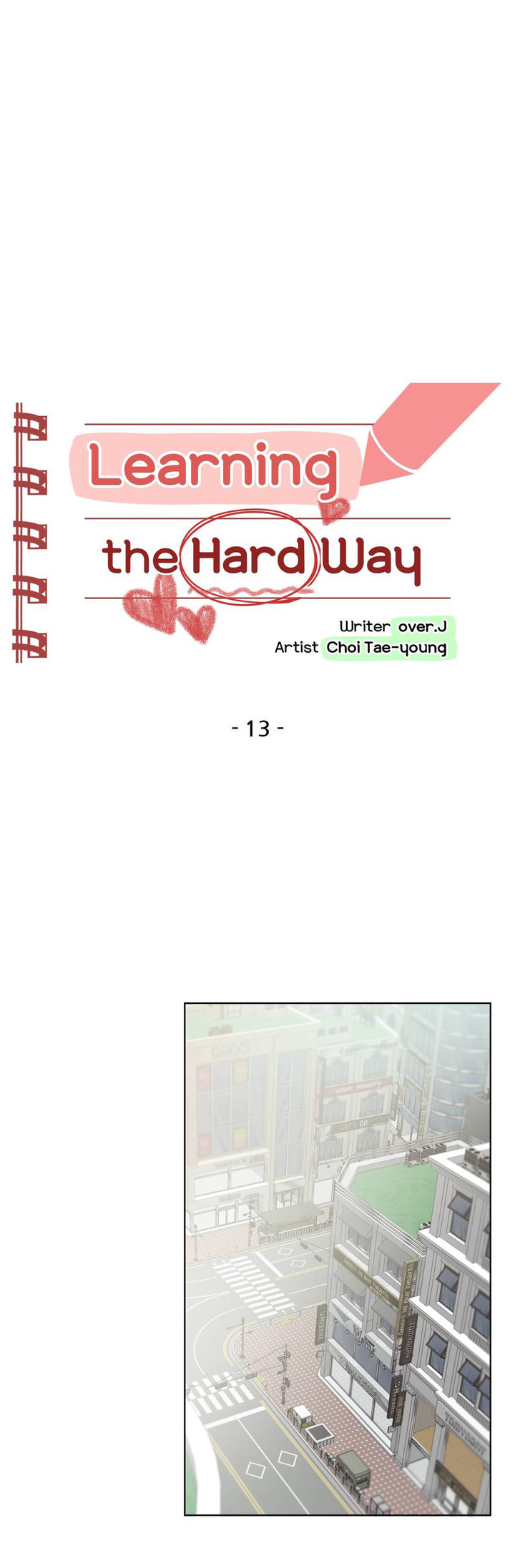 Panel Image 1 for chapter 13 of manhwa Learning the Hard Way on read.oppai.stream