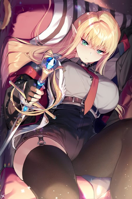 Slave Knight of the Elf cover image on Oppai.Stream, read latest manhwa for FREE!