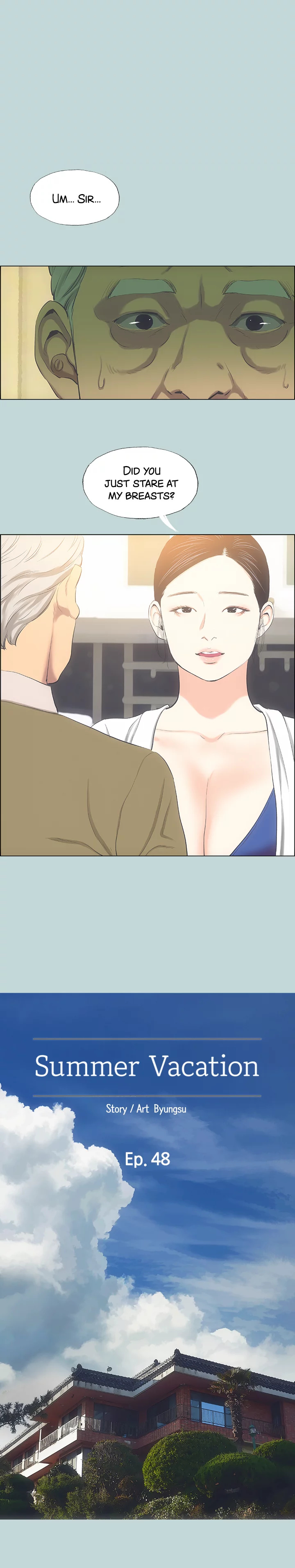 Panel Image 1 for chapter 48 of manhwa Summer Vacation on read.oppai.stream