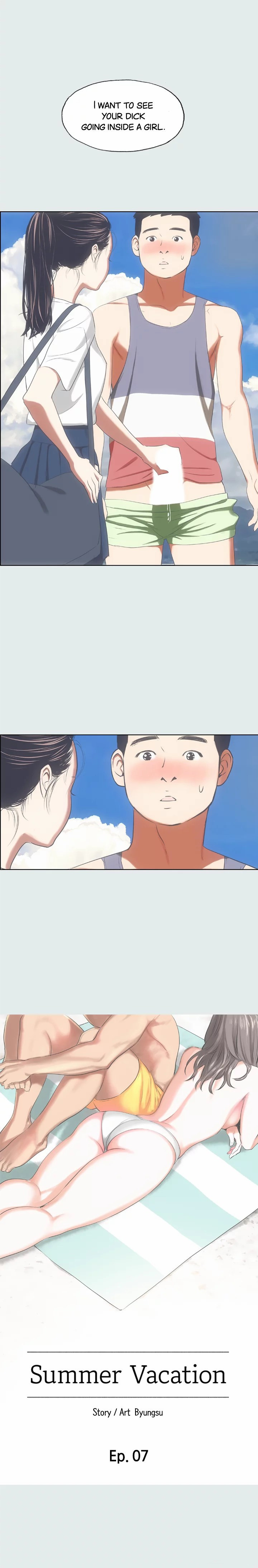 Panel Image 1 for chapter 7 of manhwa Summer Vacation on read.oppai.stream