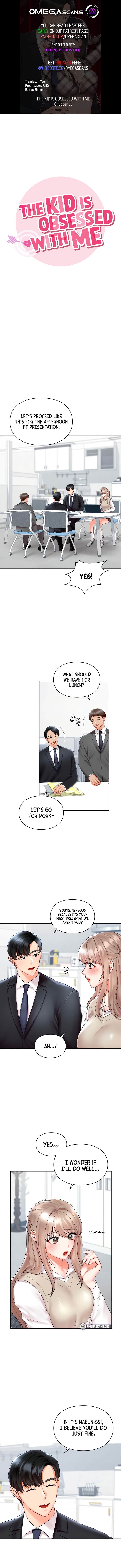 Panel Image 1 for chapter 33 of manhwa The Kid Is Obsessed With Me on read.oppai.stream