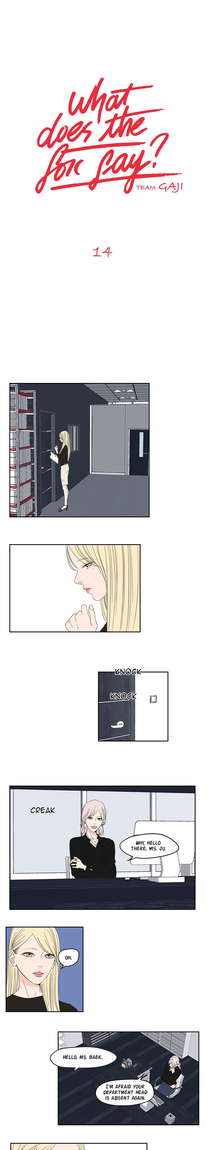 Panel Image 1 for chapter 14 of manhwa What Does the Fox Say? on read.oppai.stream