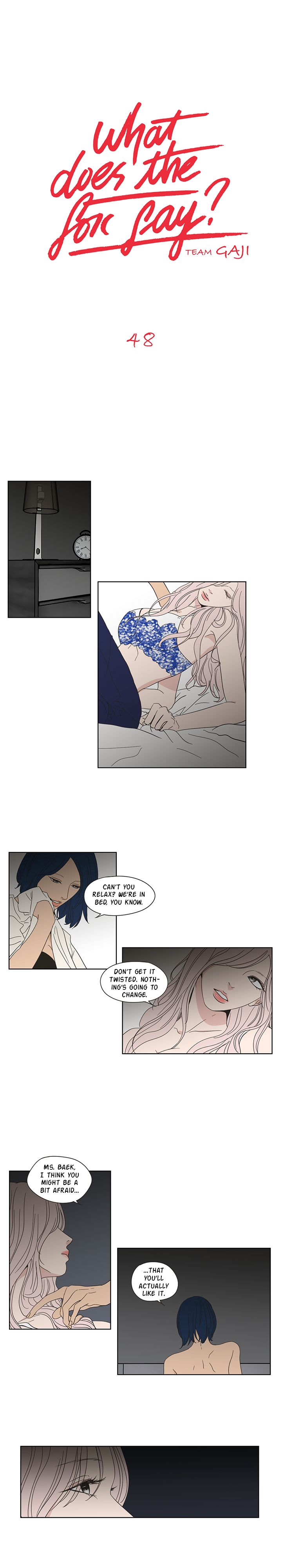 Panel Image 1 for chapter 48 of manhwa What Does the Fox Say? on read.oppai.stream