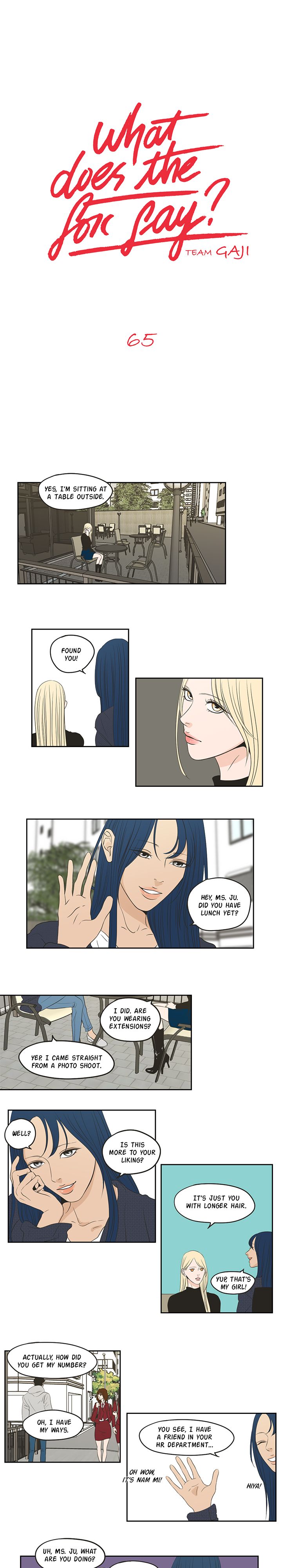 Panel Image 1 for chapter 65 of manhwa What Does the Fox Say? on read.oppai.stream