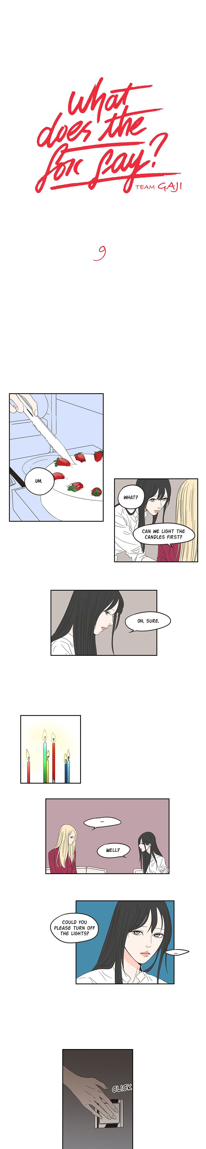 Panel Image 1 for chapter 9 of manhwa What Does the Fox Say? on read.oppai.stream